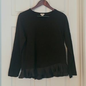 J. Crew ruffle hem sweatshirt